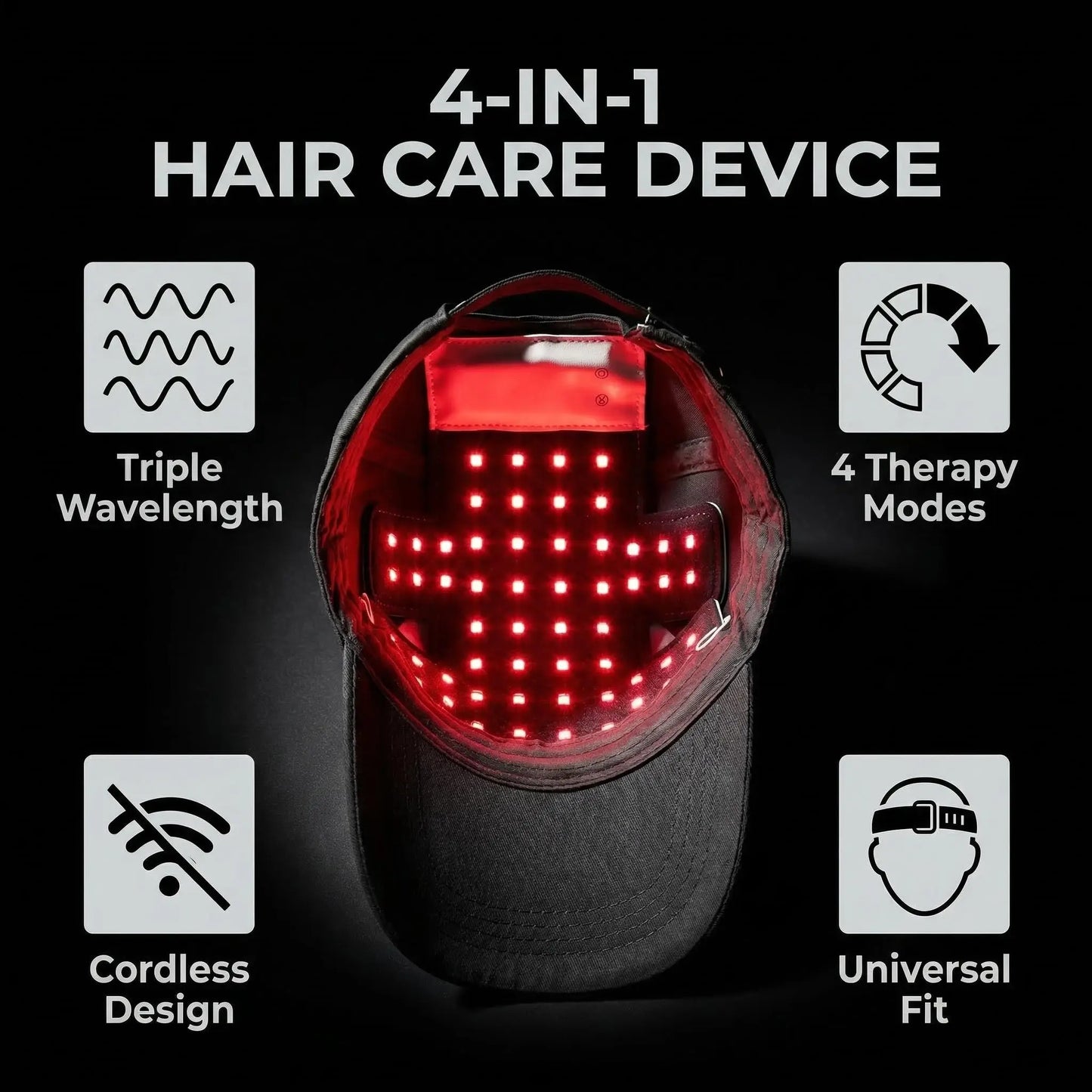Partum Cap™ Red Light Therapy Hat